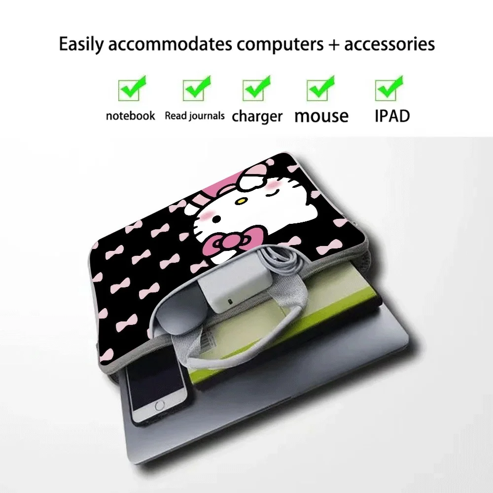 Cartoon Hello Kitty Universal Laptop Bag Organizer 12 13 14 15 15.6 16 Inch for Macbook Computer Handbag Briefcase Holiday Gift
Cartoon Hello Kitty Universal Laptop Bag Organizer 12 13 14 15 15.6 16 Inch for Macbook Computer Handbag Briefcase Holiday Gift