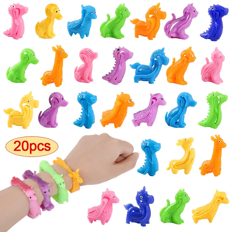 5/10/20Pcs Funny Animal Dinosaur Bracelet Stress Relief Sensory Toy Kids Birthday Party Favors Pinata Filler Baby Shower Wedding
5/10/20Pcs Funny Animal Dinosaur Bracelet Stress Relief Sensory Toy Kids Birthday Party Favors Pinata Filler Baby Shower Wedding