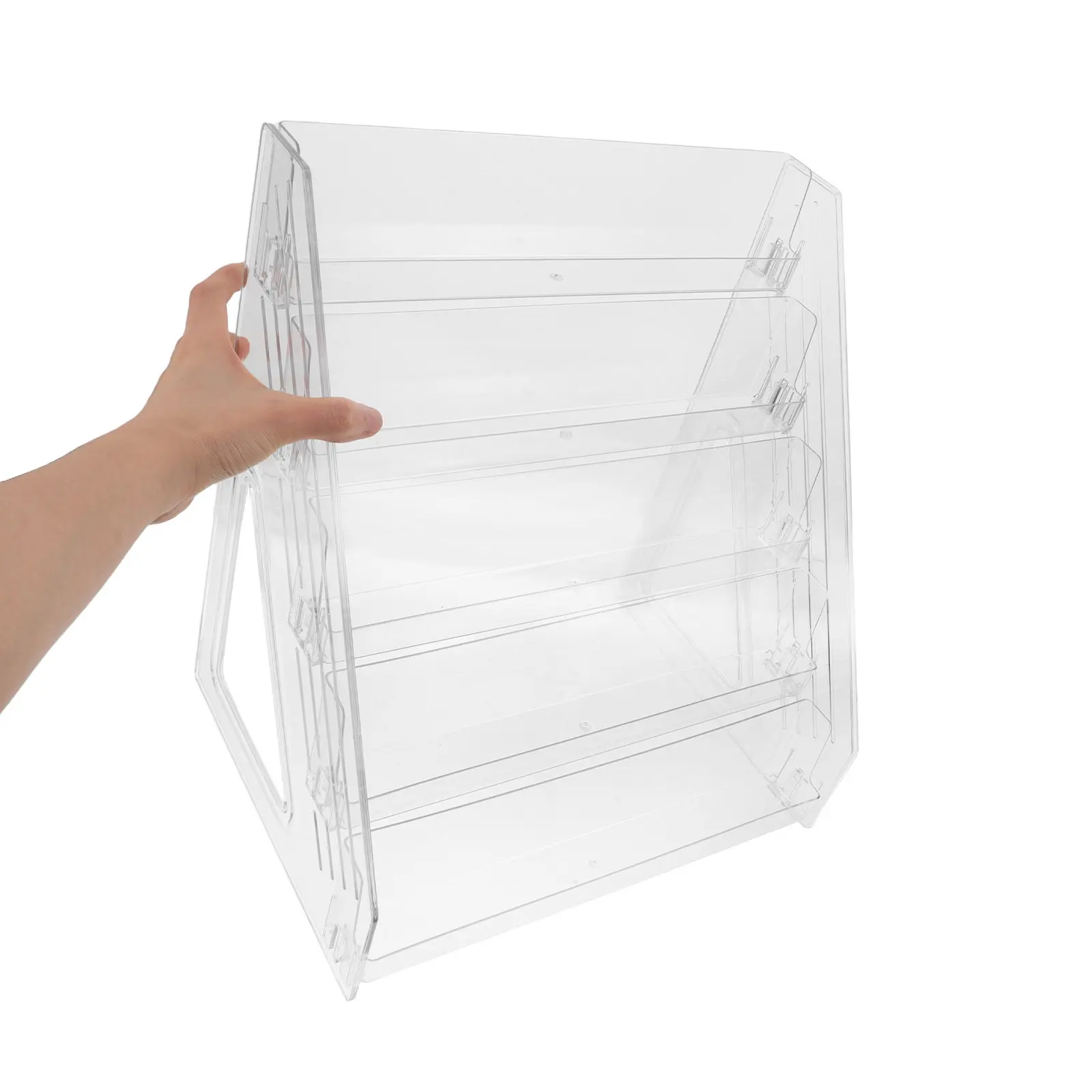 5 Tier Transparent Acrylic Card Display Stand Desktop Postcard Holder Business Card Organizer Greeting Trading Photo Cards
5 Tier Transparent Acrylic Card Display Stand Desktop Postcard Holder Business Card Organizer Greeting Trading Photo Cards