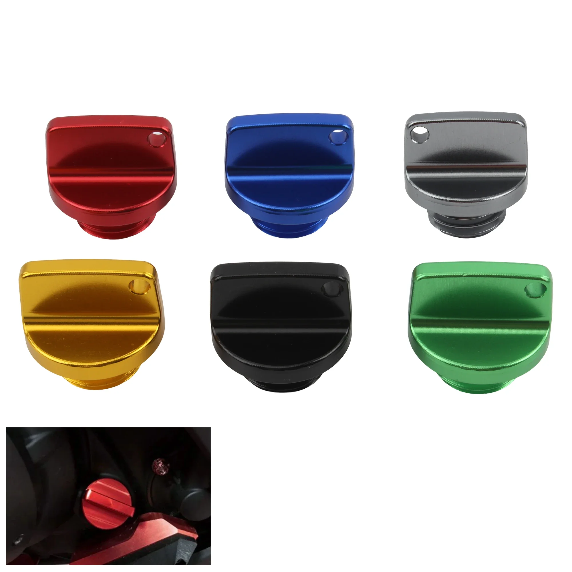 CNC Oil Cover Motorcycle Oil Cap Accessories Engine Hood Screws Oil Plugs CNC Aluminum Dipstick High Gloss
CNC Oil Cover Motorcycle Oil Cap Accessories Engine Hood Screws Oil Plugs CNC Aluminum Dipstick High Gloss