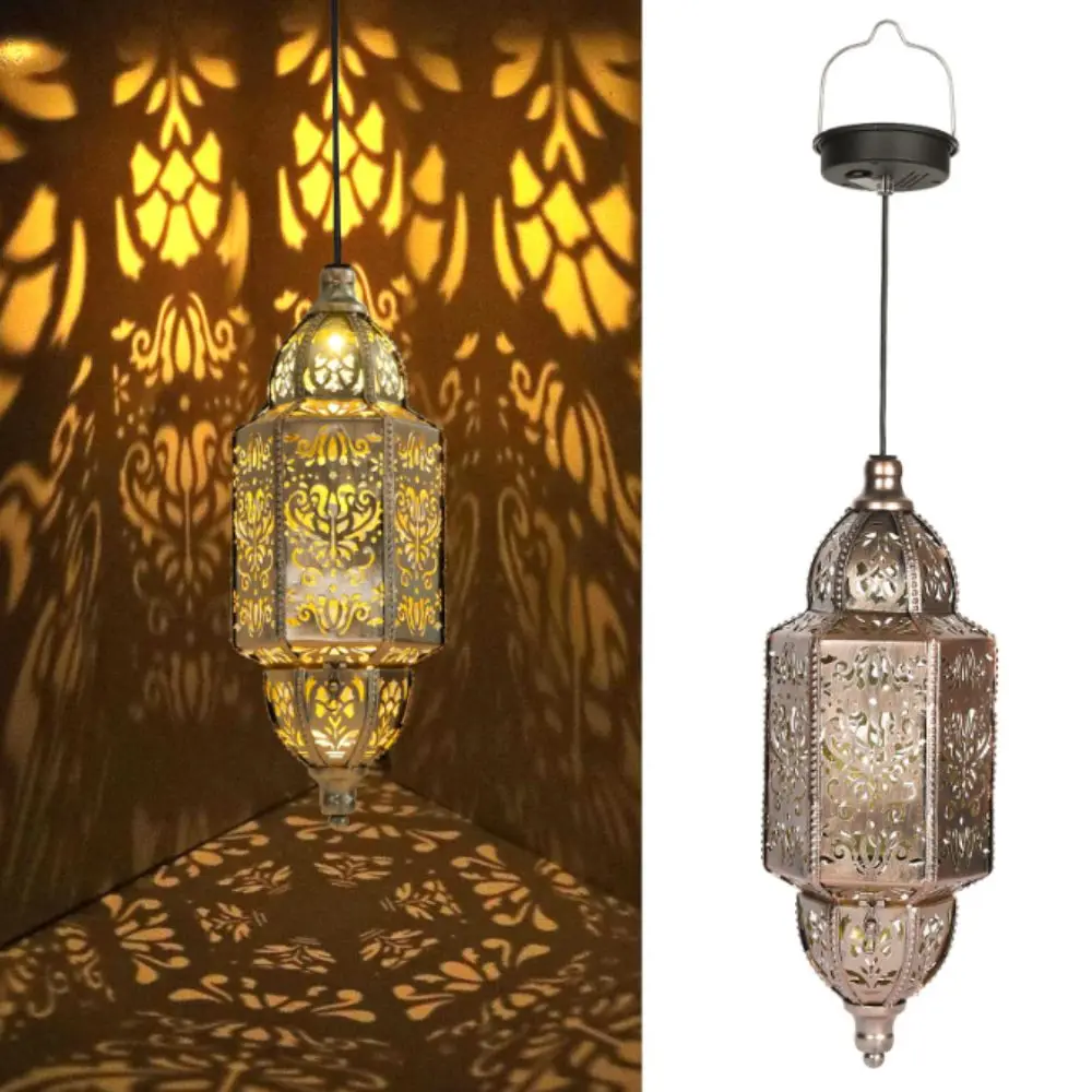 Hollowed Out Iron Art Moroccan Solar Lantern Waterproof Solar Powered Garden Decoration Lighting with Lithium Battery
Hollowed Out Iron Art Moroccan Solar Lantern Waterproof Solar Powered Garden Decoration Lighting with Lithium Battery