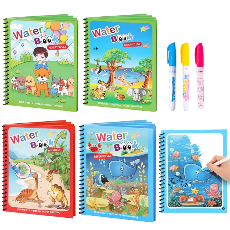 1 шт., волшебные водные книжки-раскраски с ручкой, повторяющиеся граффити, офисные культурные и художественные принадлежности, подарки для студентов, класса TMZ
1 шт., волшебные водные книжки-раскраски с ручкой, повторяющиеся граффити, офисные культурные и художественные принадлежности, подарки для студентов, класса TMZ