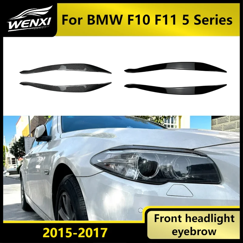 For BMW F10 F11 5 Series 2015 2016 2017 Front Headlight Eyelids Eyebrows Headlamp Cover Lmap Trim Sticker By ABS Gloss Black
For BMW F10 F11 5 Series 2015 2016 2017 Front Headlight Eyelids Eyebrows Headlamp Cover Lmap Trim Sticker By ABS Gloss Black