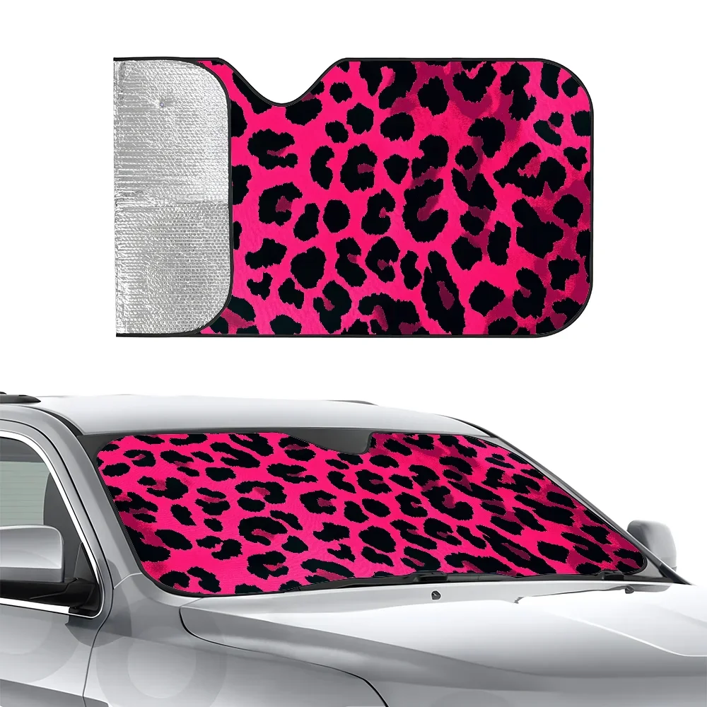 Pink Black Leopard Print Car SunShade Three-layer Insulation Car Front Windshield Sun Shade Suction Cup Blocks UV Rays Sun
Pink Black Leopard Print Car SunShade Three-layer Insulation Car Front Windshield Sun Shade Suction Cup Blocks UV Rays Sun