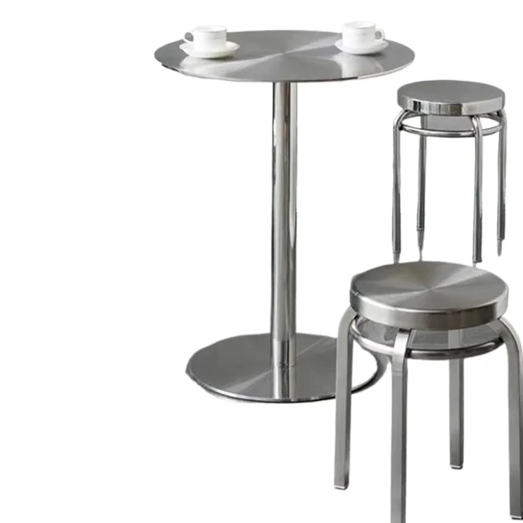 Modern Stainless Steel Stool Simple Table Set Family Dining Room Wood Panel Design Dining Room Furniture
Modern Stainless Steel Stool Simple Table Set Family Dining Room Wood Panel Design Dining Room Furniture