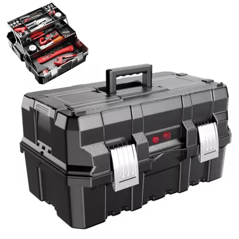 Противоударный профессиональный ящик для инструментов для электрика, шкаф для гаража, механический прочный функциональный ящик для аксессуаров
Противоударный профессиональный ящик для инструментов для электрика, шкаф для гаража, механический прочный функциональный ящик для аксессуаров
