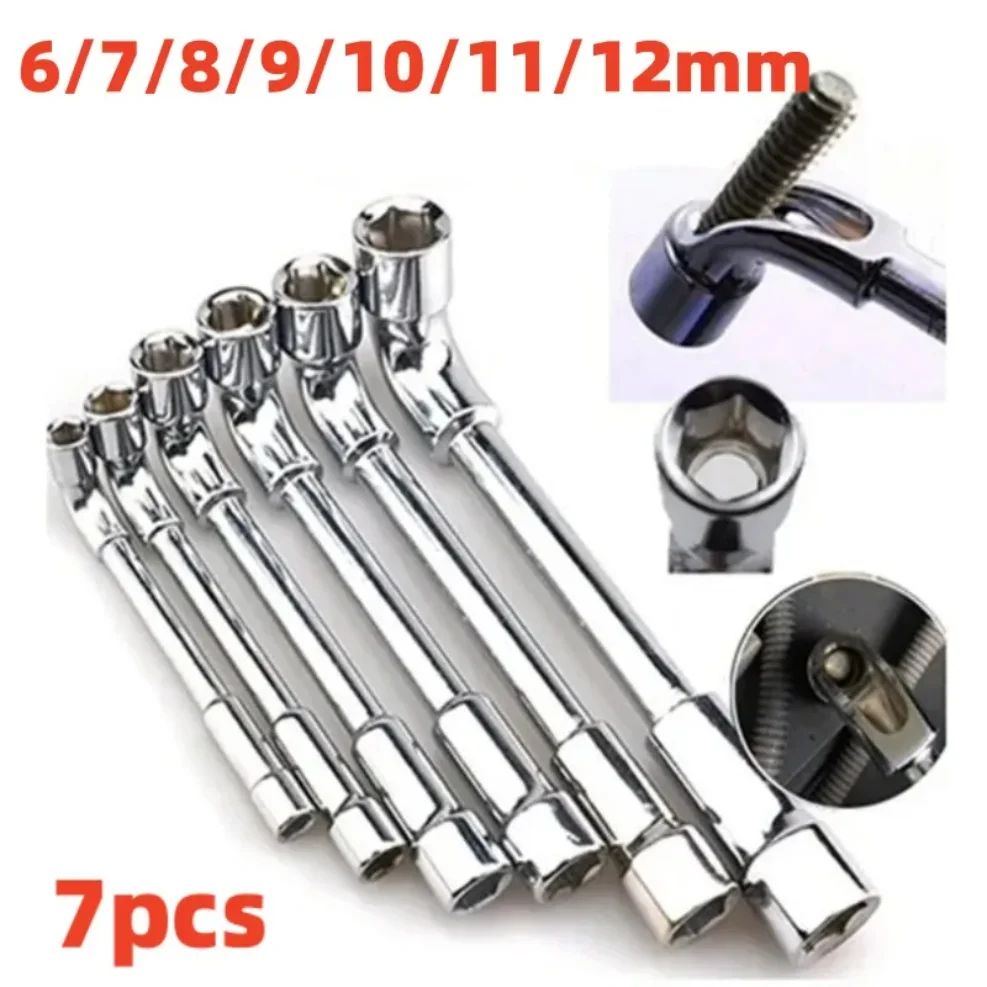 7pcs Wholesale Hardware L Type Pipe Wrench Chrome Vanadium Steel Double Elbow Angle Perforation Repair Tools 6/7/8/9/10/11/12mm
7pcs Wholesale Hardware L Type Pipe Wrench Chrome Vanadium Steel Double Elbow Angle Perforation Repair Tools 6/7/8/9/10/11/12mm