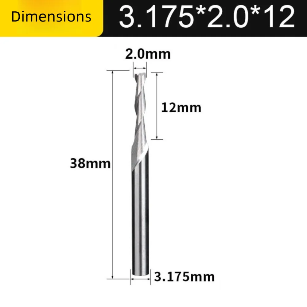 Спиральный дизайн, 2-зубая концевая фреза по дереву, 1/8 дюйма (3,175 мм), фреза с ЧПУ с хвостовиком, 2,0-3,175 мм, HRC45, гравировальные инструменты, обработка с ЧПУ
Спиральный дизайн, 2-зубая концевая фреза по дереву, 1/8 дюйма (3,175 мм), фреза с ЧПУ с хвостовиком, 2,0-3,175 мм, HRC45, гравировальные инструменты, обработка с ЧПУ
