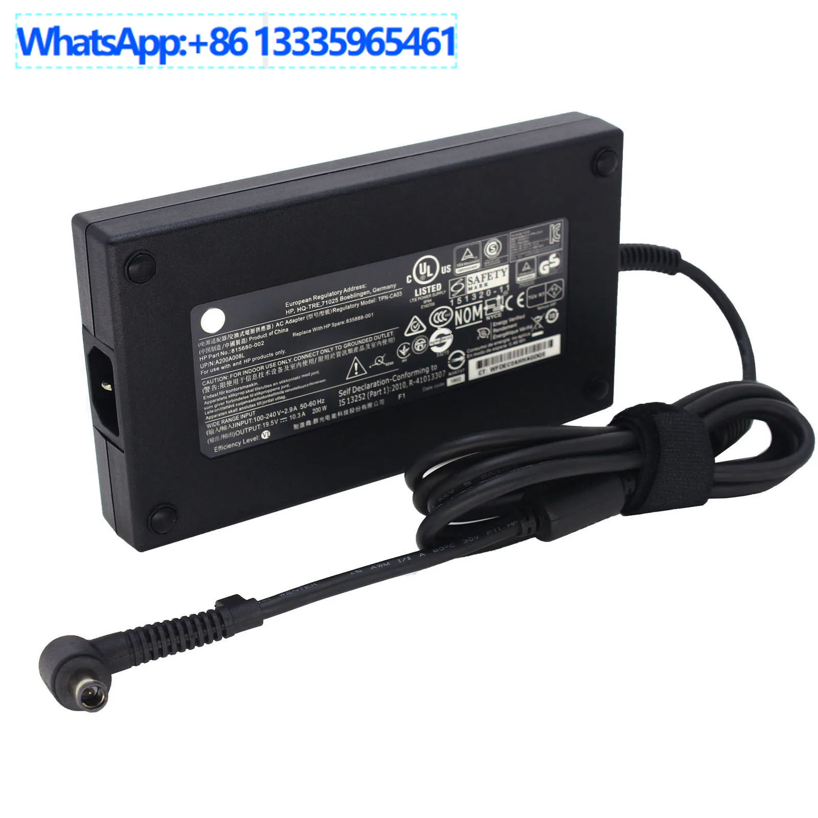 Applicable to HP HP 19.5V 10.3A power adapter 200W all-in-one power supply large port with pin power supply
Applicable to HP HP 19.5V 10.3A power adapter 200W all-in-one power supply large port with pin power supply