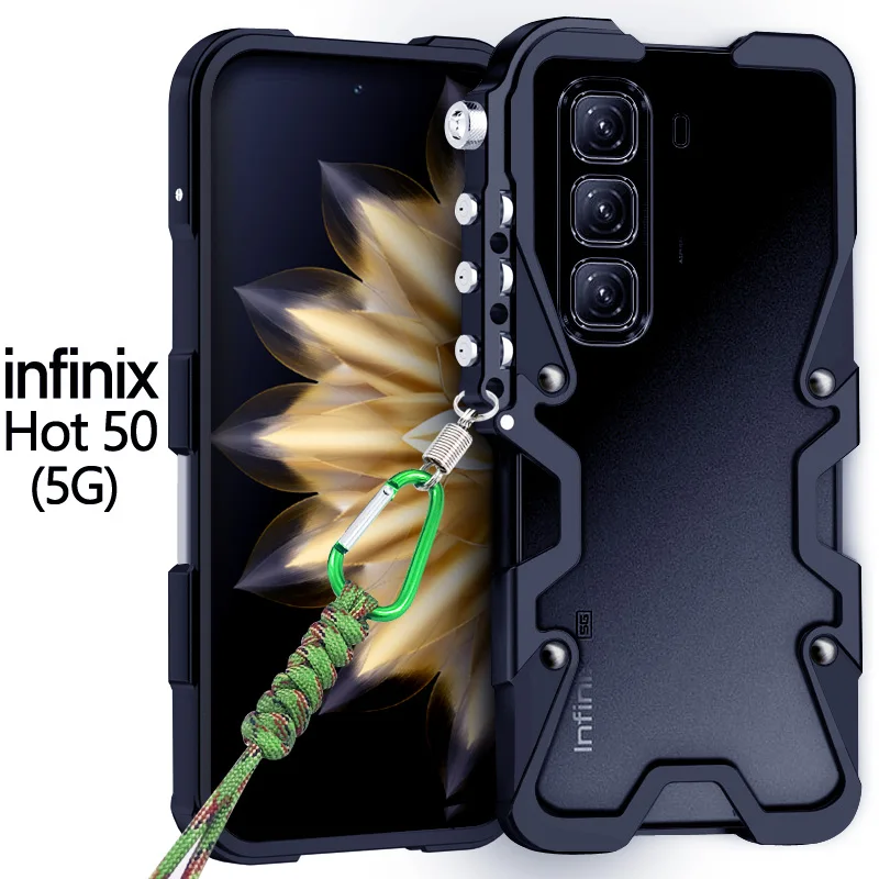 Luxury aluminum alloy hollow heat dissipation Back Cover For Infinix Hot 50 Military shockproof Phone Case For Infinix Hot 50
Luxury aluminum alloy hollow heat dissipation Back Cover For Infinix Hot 50 Military shockproof Phone Case For Infinix Hot 50
