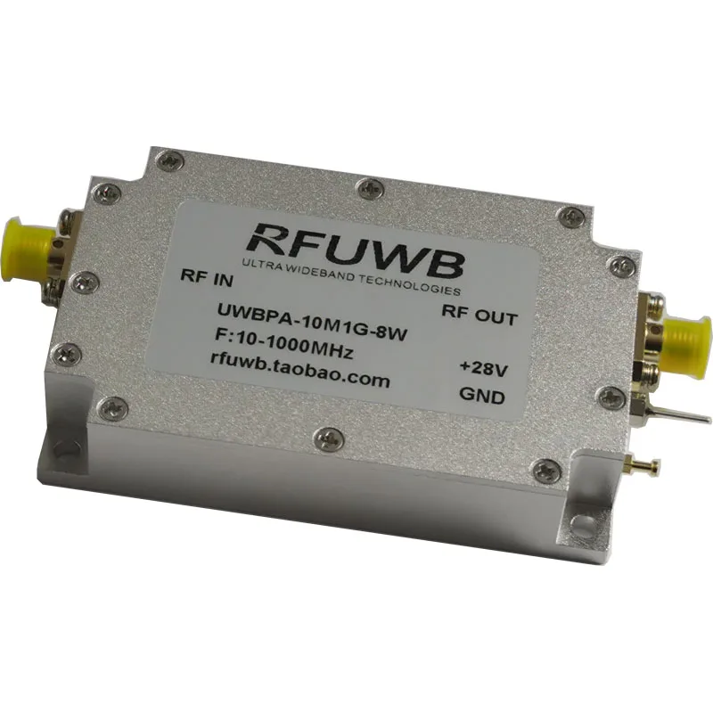 RFUWB UWBPA-10M1G-8W Broadband RF Power Amplifier 10-1000MHz 8W UWB RF Power Amp
RFUWB UWBPA-10M1G-8W Broadband RF Power Amplifier 10-1000MHz 8W UWB RF Power Amp