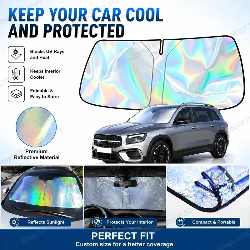 For Benz GLB 220 250 X247 Foldable Windshield Sun Shade UV Reflective Heat Blocking Car Interior Accessory Sun Protection
For Benz GLB 220 250 X247 Foldable Windshield Sun Shade UV Reflective Heat Blocking Car Interior Accessory Sun Protection