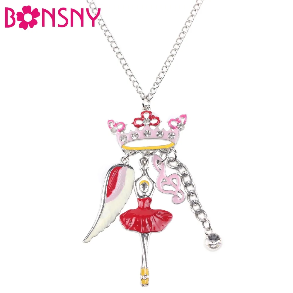 Bonsny Enamel Jewelry Crown Fairy Angel Wing Necklace Chain Dance Ballet Girl Alloy Maxi Statement News Collar Choker Necklace
Bonsny Enamel Jewelry Crown Fairy Angel Wing Necklace Chain Dance Ballet Girl Alloy Maxi Statement News Collar Choker Necklace