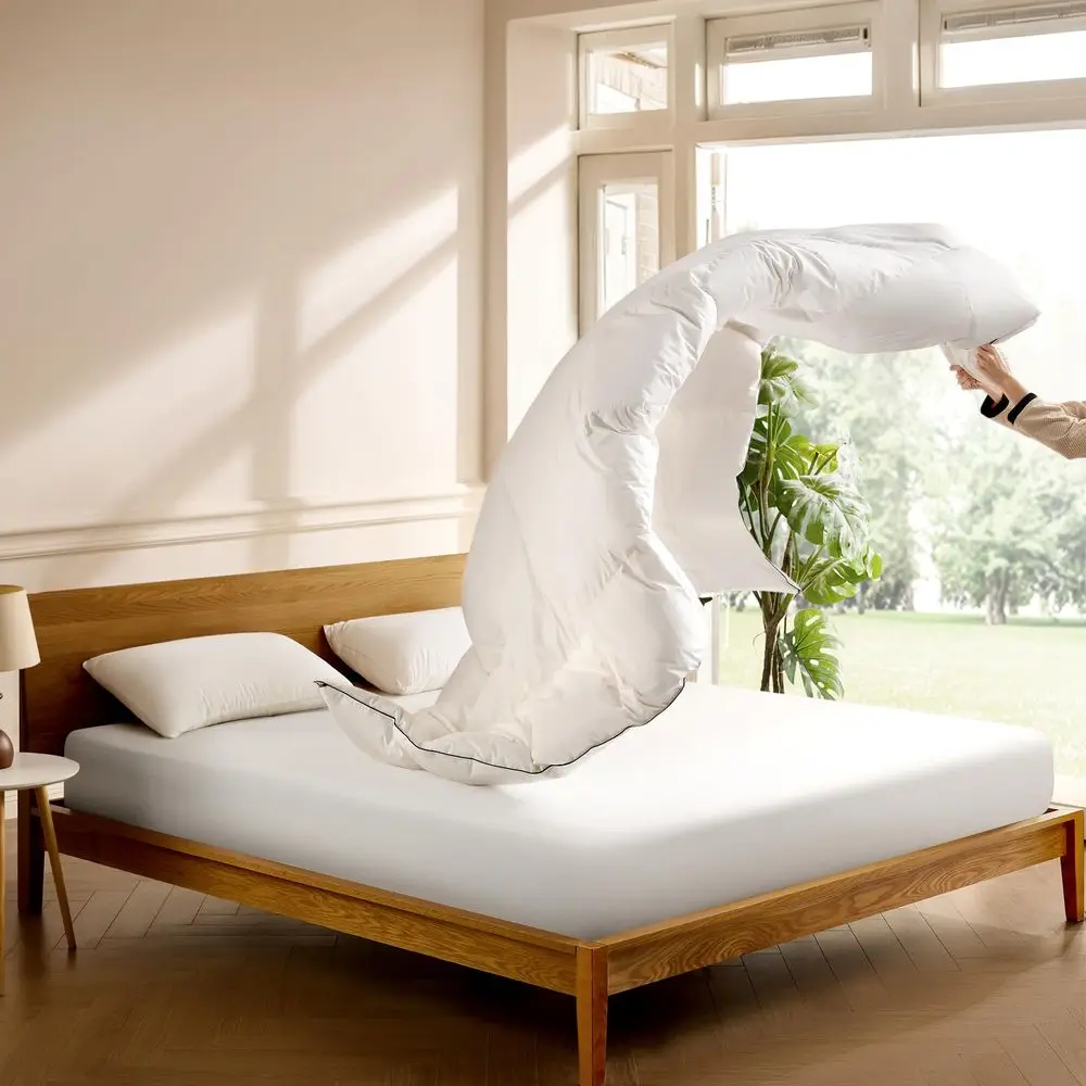 Comforter King Size Made in USA Breathable Duvet Insert with 100 Cotton Cover for All Season Hotel Collection White, 106 x 92 I
Comforter King Size Made in USA Breathable Duvet Insert with 100 Cotton Cover for All Season Hotel Collection White, 106 x 92 I