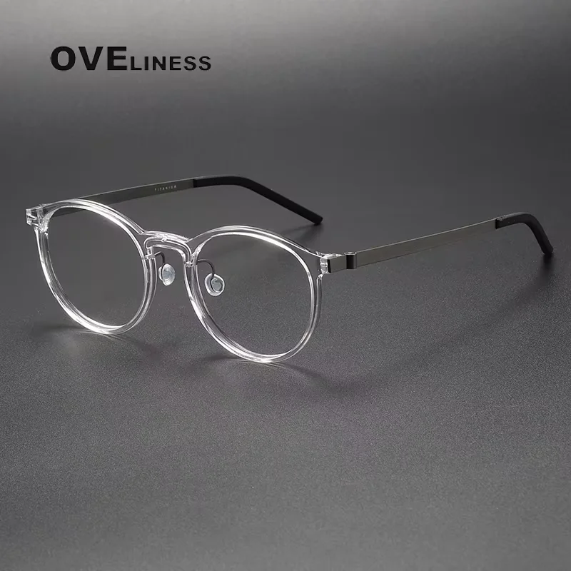 Acetate Titanium Glasses Frame Men Screwless Eyewear Eyeglasses Frames Women Retro Round Ultralight New Brand Design spectacles
Acetate Titanium Glasses Frame Men Screwless Eyewear Eyeglasses Frames Women Retro Round Ultralight New Brand Design spectacles