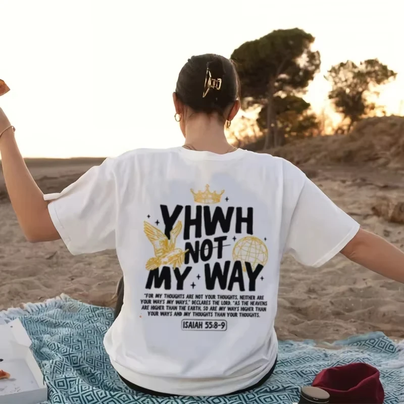 YHWH футболки с принтом Biblii и стихами на спине, свободная уличная винтажная футболка, футболка God Faith, хлопковая женская и мужская христианская одежда
YHWH футболки с принтом Biblii и стихами на спине, свободная уличная винтажная футболка, футболка God Faith, хлопковая женская и мужская христианская одежда