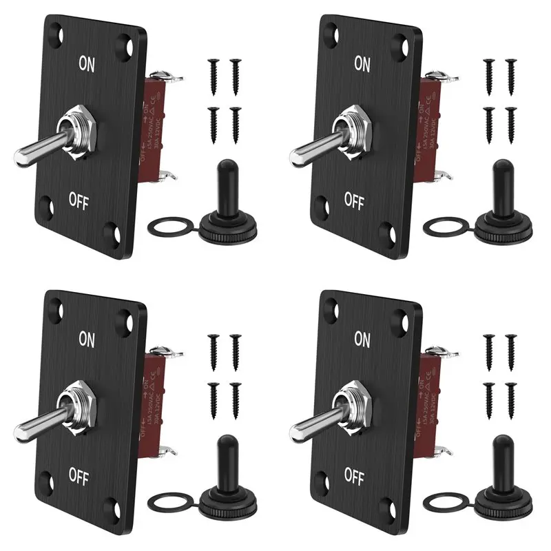 【EFFICIENT 】4X сверхмощный тумблер 12 В постоянного тока 30 А водонепроницаемый тумблер 2-контактный вкл/выкл SPST с монтажной панелью для автомобиля Bo
【EFFICIENT 】4X сверхмощный тумблер 12 В постоянного тока 30 А водонепроницаемый тумблер 2-контактный вкл/выкл SPST с монтажной панелью для автомобиля Bo