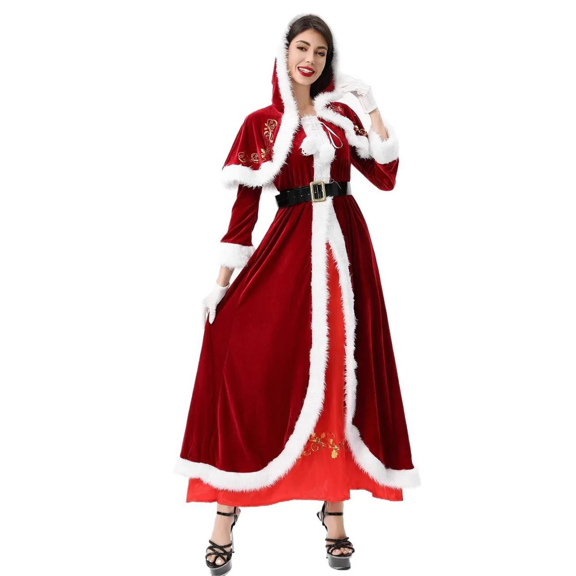 Christmas Costume Cross-border Santa Claus Suit Full Set Of Christmas Outfit Stage Performance Dress One-piece Dress
Christmas Costume Cross-border Santa Claus Suit Full Set Of Christmas Outfit Stage Performance Dress One-piece Dress
