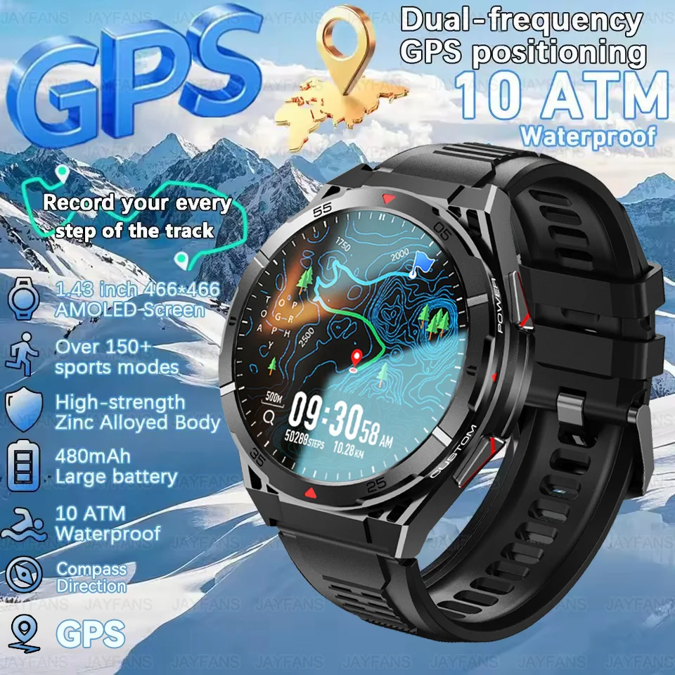 2025 New For HUAWEI Dual-Band satellite GPS Smartwatch 1.43''AMOLED HD 150+Sport Compass BT Call 10ATM Waterproof Swimming Watch
2025 New For HUAWEI Dual-Band satellite GPS Smartwatch 1.43''AMOLED HD 150+Sport Compass BT Call 10ATM Waterproof Swimming Watch