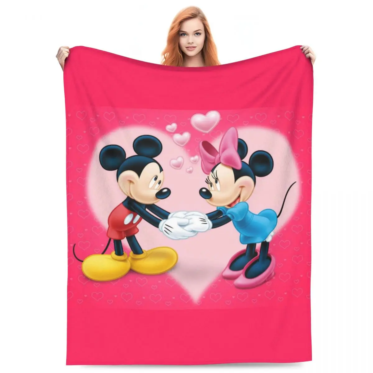 Фланелевое Одеяло с Микки и Минни, теплый плед для гостиной, кемпинга, эстетическое покрывало для дивана, кровати
Фланелевое Одеяло с Микки и Минни, теплый плед для гостиной, кемпинга, эстетическое покрывало для дивана, кровати