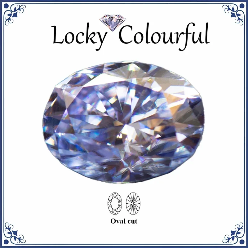 Moissanite Lavender Color Oval Shape Charms Beads VVS1 for DIY Jewelry Making Necklace Earrings Materials with GRA Certificate
Moissanite Lavender Color Oval Shape Charms Beads VVS1 for DIY Jewelry Making Necklace Earrings Materials with GRA Certificate