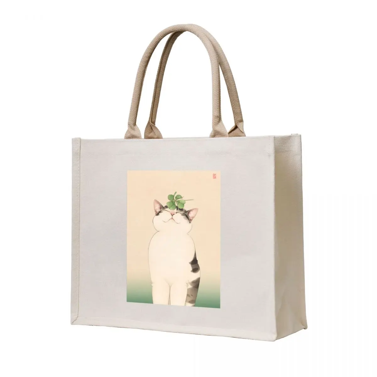 Cat with Lucky Clover on Head Tote Bag bag luxury women Canvas shoulder bag Canvas for women
Cat with Lucky Clover on Head Tote Bag bag luxury women Canvas shoulder bag Canvas for women