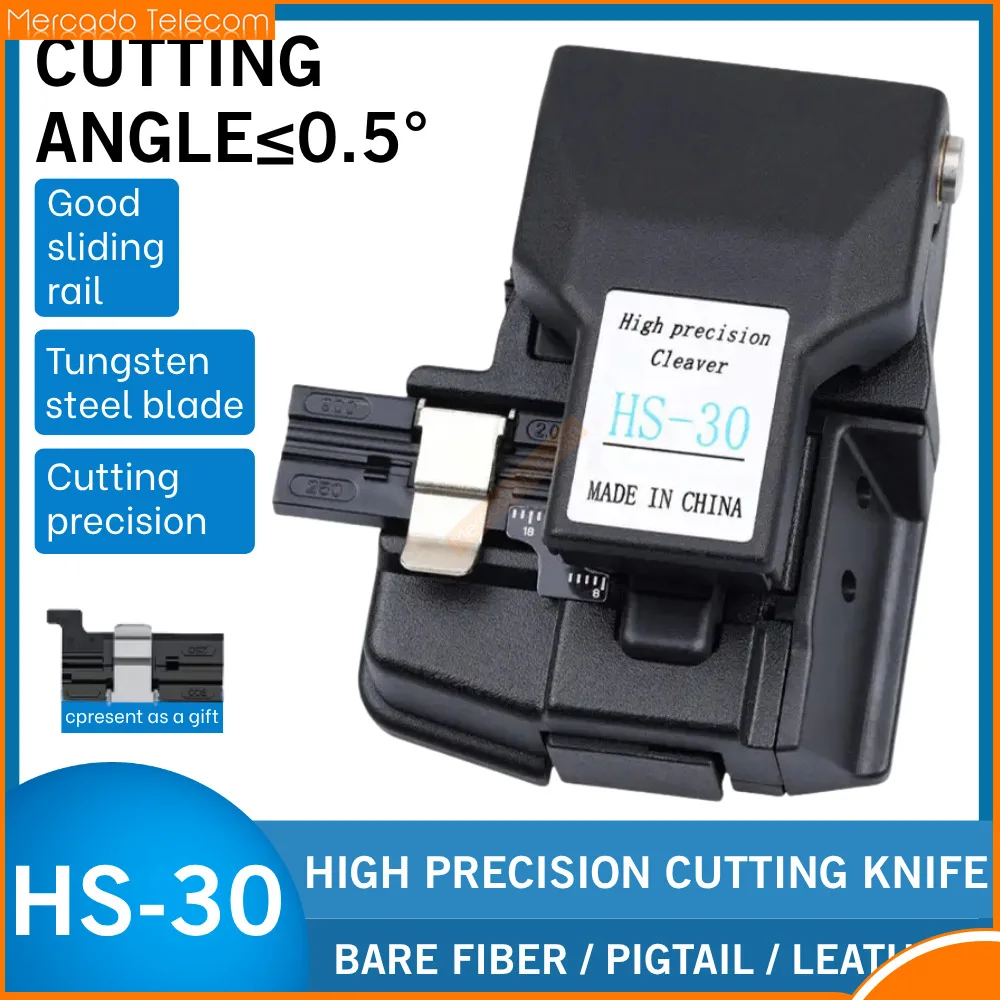 High Precision Web tools Fiber Optic Cutter HS-30 Fiber Optic Cable Cutter Bare Fiber Pigtail Jumper Leather Wire
High Precision Web tools Fiber Optic Cutter HS-30 Fiber Optic Cable Cutter Bare Fiber Pigtail Jumper Leather Wire
