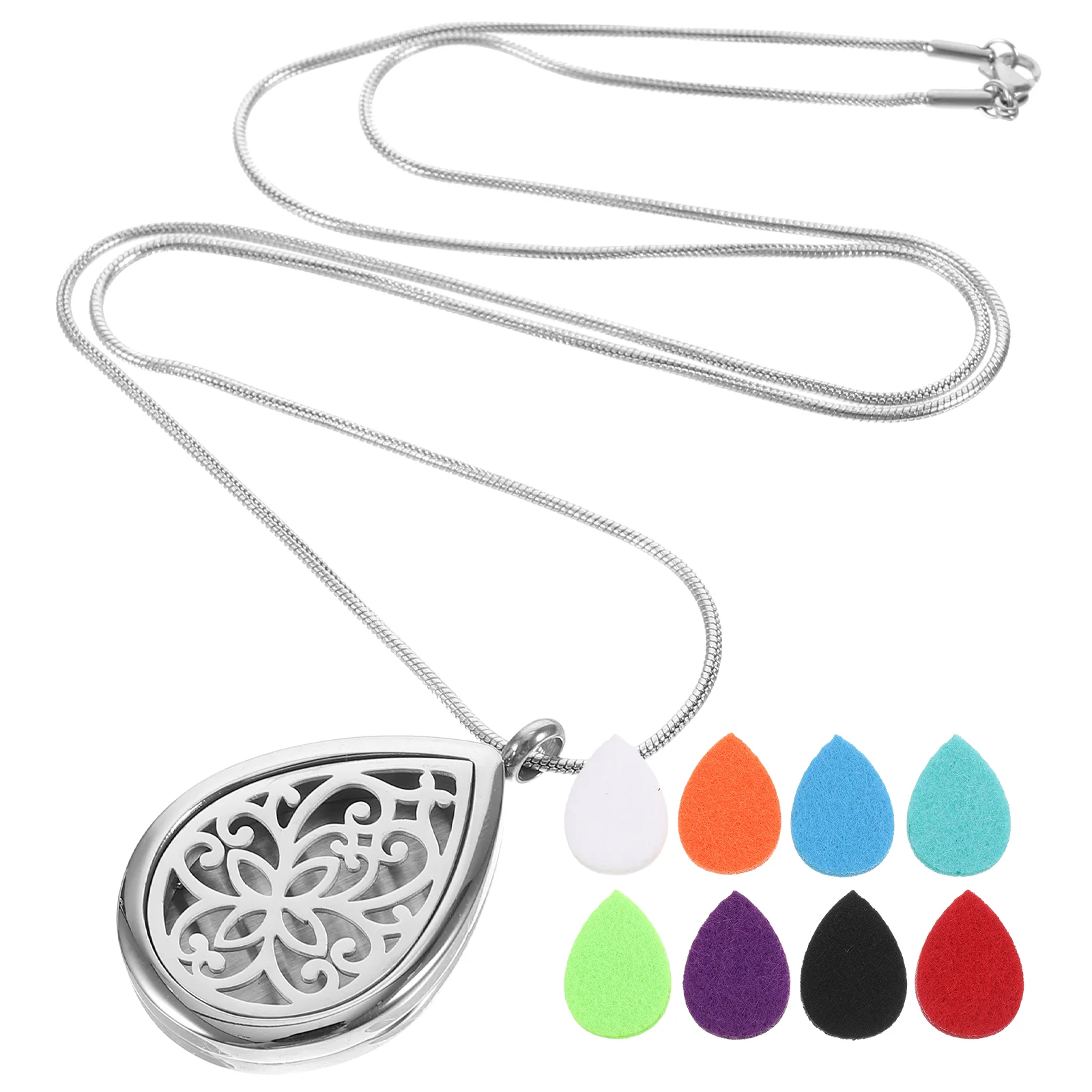 Locket Stainless Steel Necklace Essential Oil Diffuser Creative Aromatherapy Puff
Locket Stainless Steel Necklace Essential Oil Diffuser Creative Aromatherapy Puff