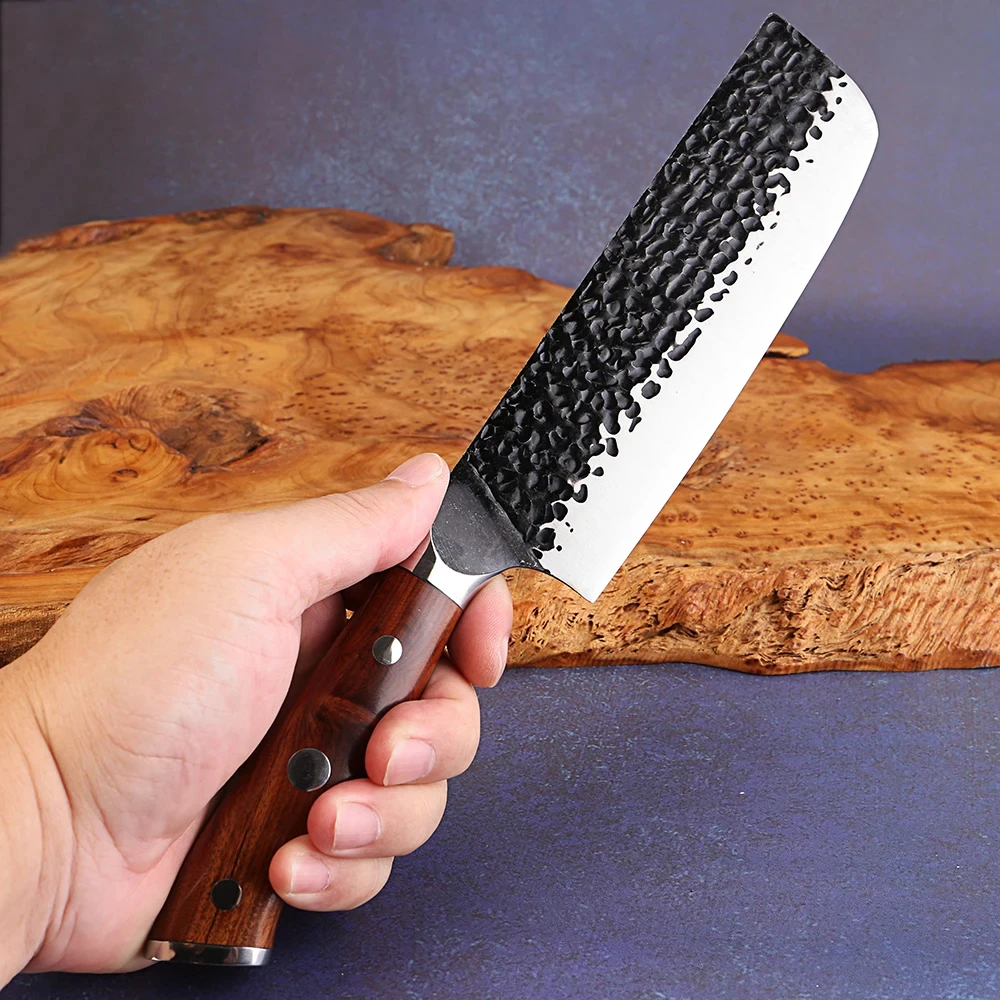 Traditional Nakiri Knife Vacuum-Heat-Treated 5Cr15MoV Steel Japanese Cleaver Knife Professional Chef's and Home Kitchen Cooking
Traditional Nakiri Knife Vacuum-Heat-Treated 5Cr15MoV Steel Japanese Cleaver Knife Professional Chef's and Home Kitchen Cooking