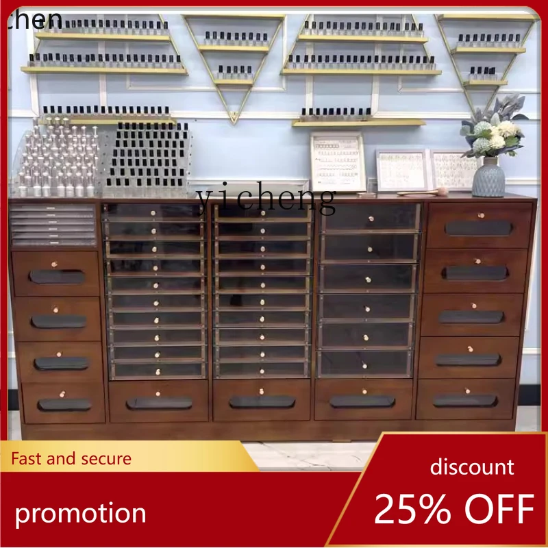 YFY solid wood retro manicure display cabinet nail polish storage cabinet nail polish glue locker
YFY solid wood retro manicure display cabinet nail polish storage cabinet nail polish glue locker