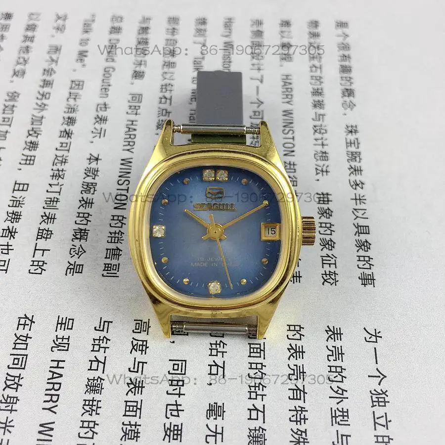Seagull Square Single Calendar Manual Mechanical Women's Watch Blue Dial White Markers with Original Tianjin Watch Factory Stock
Seagull Square Single Calendar Manual Mechanical Women's Watch Blue Dial White Markers with Original Tianjin Watch Factory Stock
