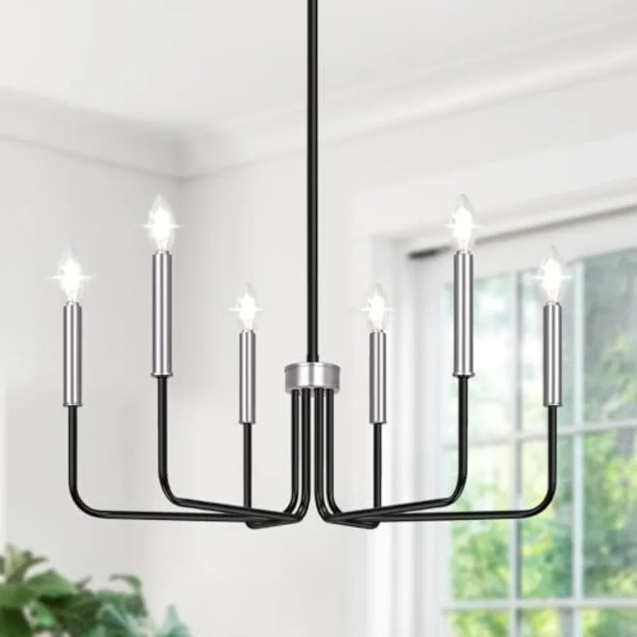 Farmhouse Chandelier for Dining Room Lighting Fixtures Hanging, Dining Light Fixtures Industrial Chelier for Bedroom, Foyer, Ha
Farmhouse Chandelier for Dining Room Lighting Fixtures Hanging, Dining Light Fixtures Industrial Chelier for Bedroom, Foyer, Ha