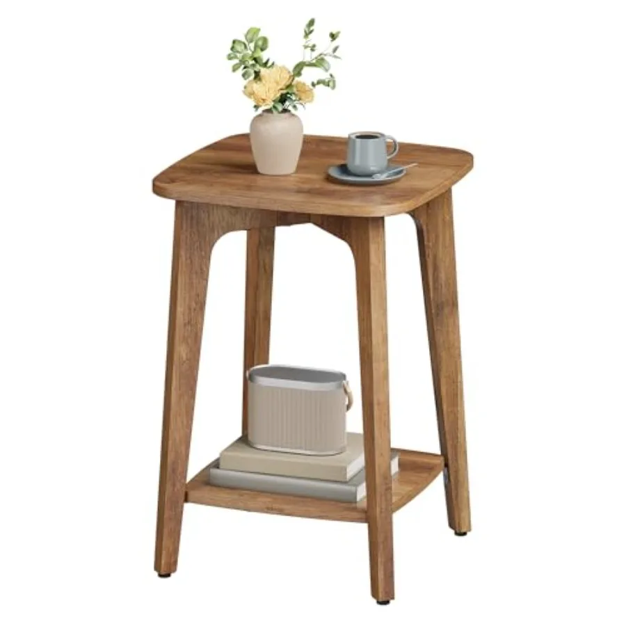 MAEZO Collection - Side Table 2-Tier Small Square End Table Nightstand with Tapered Legs Curved Transitions for Small Spaces Li
MAEZO Collection - Side Table 2-Tier Small Square End Table Nightstand with Tapered Legs Curved Transitions for Small Spaces Li