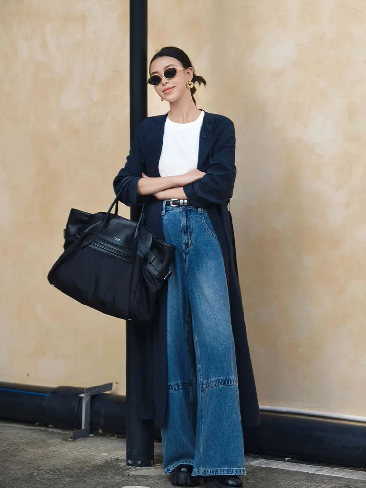 Meiyang Lace Trimmed Wide Leg Jeans Loose Fit High Waist Denim Casual Style Four Seasons Ladies Premium Quality Blue Jeans
Meiyang Lace Trimmed Wide Leg Jeans Loose Fit High Waist Denim Casual Style Four Seasons Ladies Premium Quality Blue Jeans