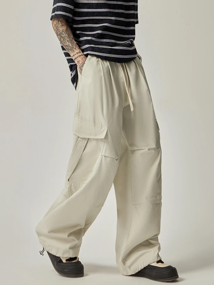 Cargo Pants Men Casual Daily Loose Spring Autumn Retro All-match Elastic Waist Male American Style Multi Pockets Solid Fashion
Cargo Pants Men Casual Daily Loose Spring Autumn Retro All-match Elastic Waist Male American Style Multi Pockets Solid Fashion