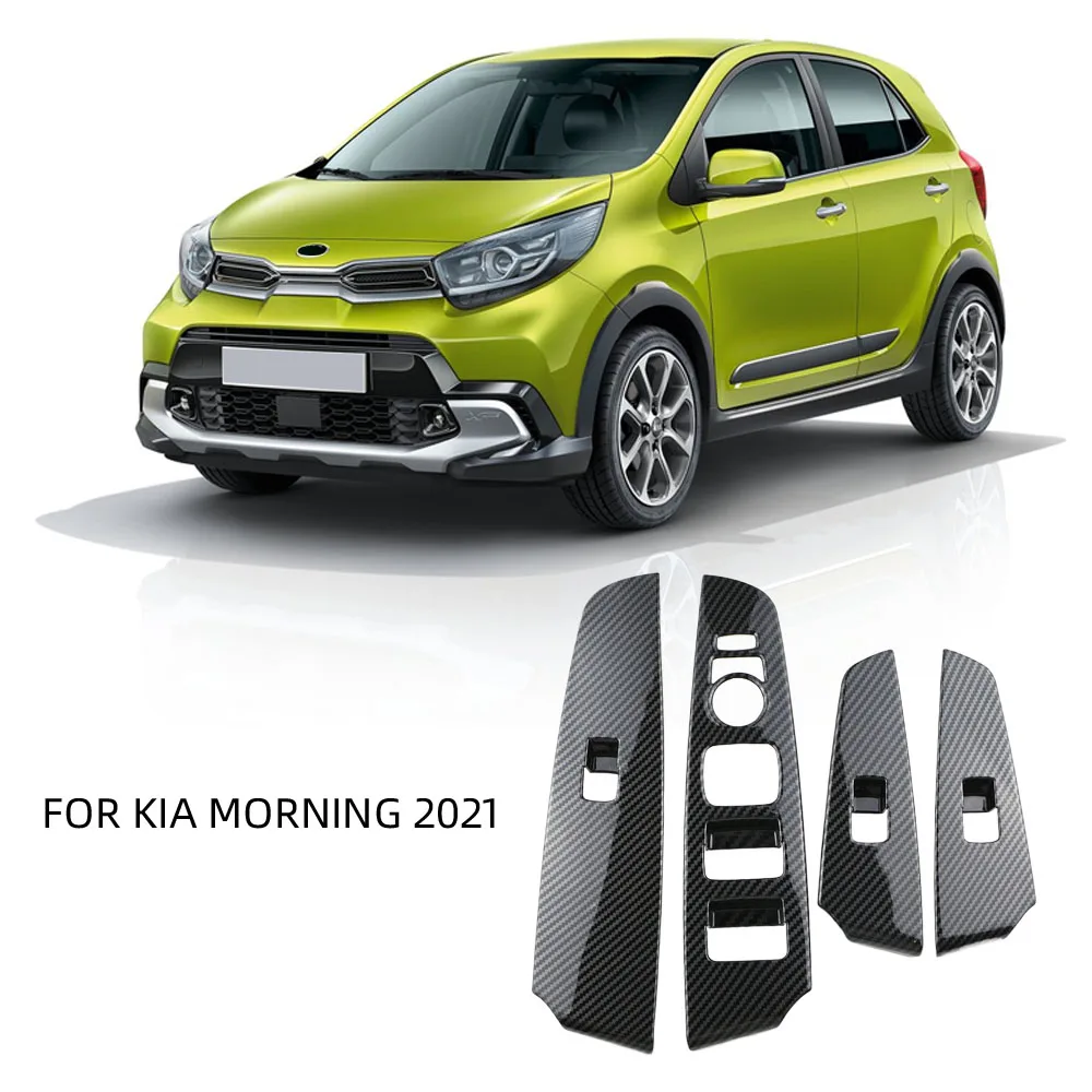 Carbon Fiber Window Lift Switch Button Cover Trim for KIA Morning 2021 2022 2023 LHD Frame Interior Accessories
Carbon Fiber Window Lift Switch Button Cover Trim for KIA Morning 2021 2022 2023 LHD Frame Interior Accessories