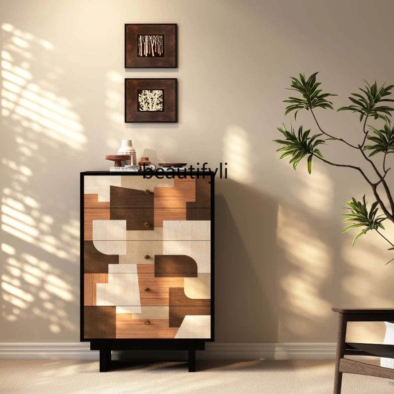 New model, chest of drawers, all solid wood parquet storage, living room, bedroom drawer storage, dining room side cabinet
New model, chest of drawers, all solid wood parquet storage, living room, bedroom drawer storage, dining room side cabinet