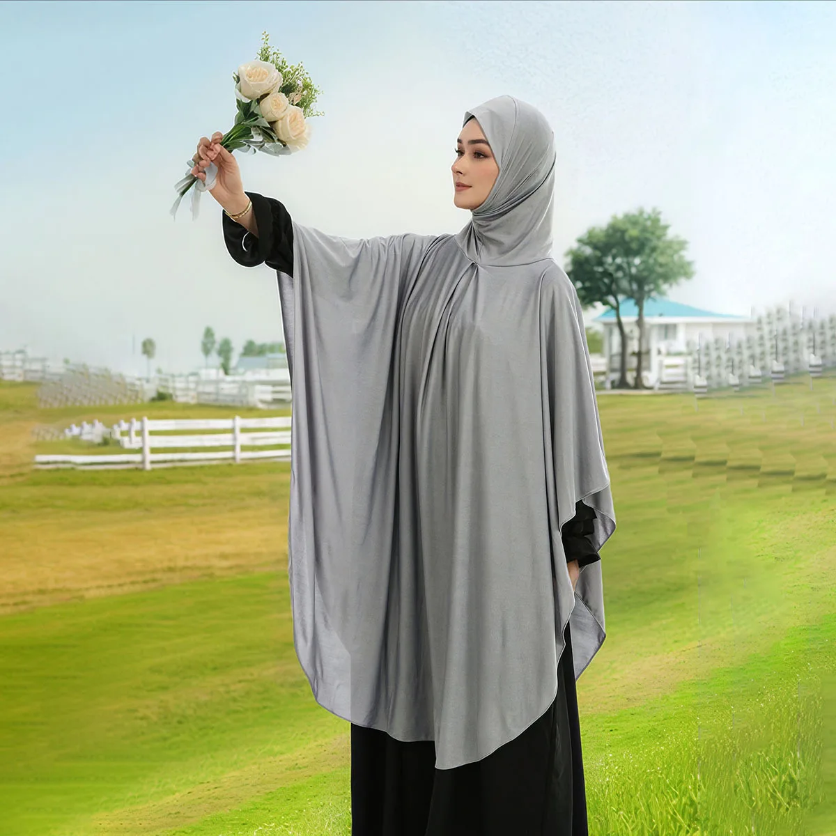 Modest Hooded Abaya Women Muslim Islamic Ramadan Hijab Khimar One Pieces Amira Arab Overhead Prayer Niqab Burqa Long Tops Shirts
Modest Hooded Abaya Women Muslim Islamic Ramadan Hijab Khimar One Pieces Amira Arab Overhead Prayer Niqab Burqa Long Tops Shirts