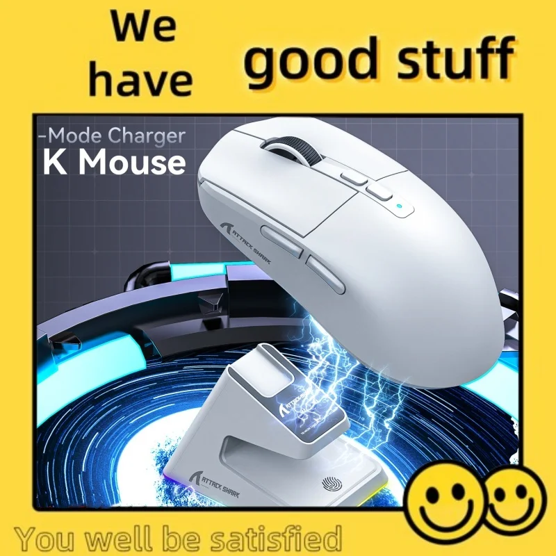 Attack Shark X6 Mouse Lightweight Paw3395 Esports Gaming Three-Mode Wireless Bluetooth Mouse Charging Rgb Dock
Attack Shark X6 Mouse Lightweight Paw3395 Esports Gaming Three-Mode Wireless Bluetooth Mouse Charging Rgb Dock