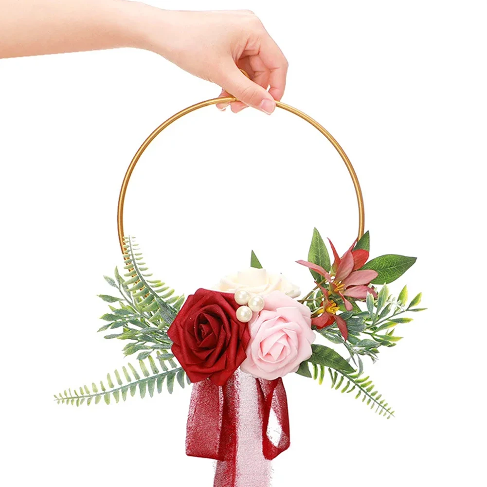 Charming Artificial Rose Flower Wreath for Elegant Weddings Decorative Garland for Home Use and Special Events
Charming Artificial Rose Flower Wreath for Elegant Weddings Decorative Garland for Home Use and Special Events