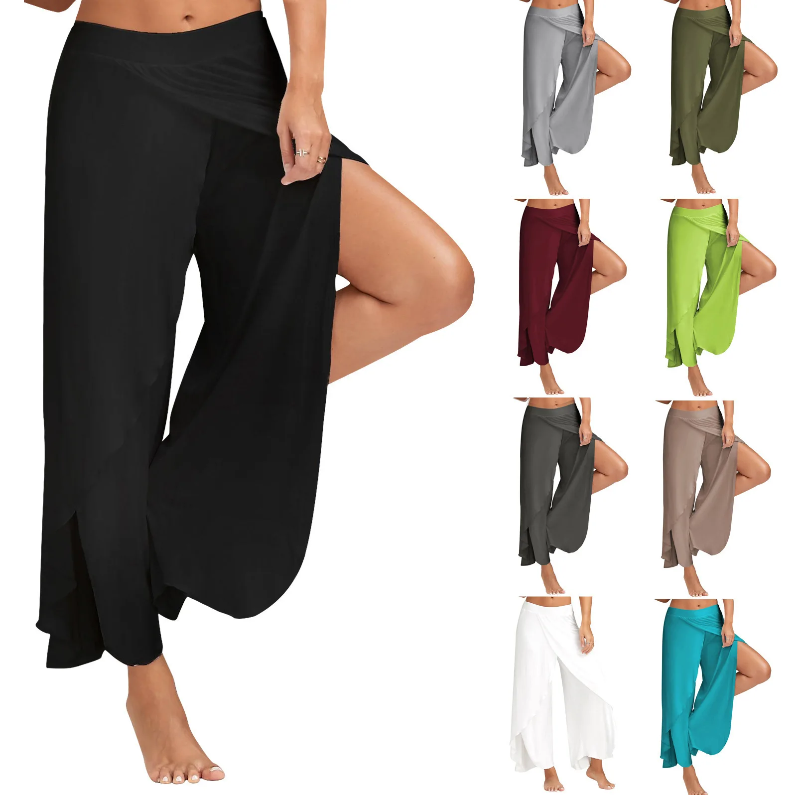 Dunhuang Yoga Pants High Elastic Casual Lazy Style 8 Sizes Loose Fit Polyester Fiber Mid-aged Women's Comfortable Trousers
Dunhuang Yoga Pants High Elastic Casual Lazy Style 8 Sizes Loose Fit Polyester Fiber Mid-aged Women's Comfortable Trousers