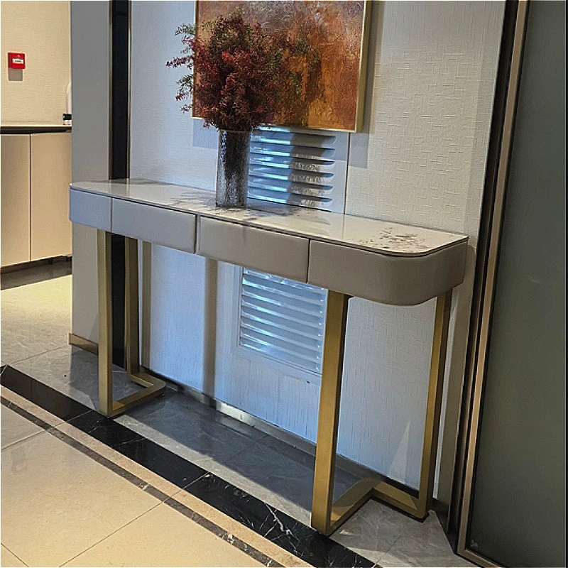 modern Simple console tables light luxury semi-round living room console table narrow entryway mesa de centro sala Furniture
modern Simple console tables light luxury semi-round living room console table narrow entryway mesa de centro sala Furniture