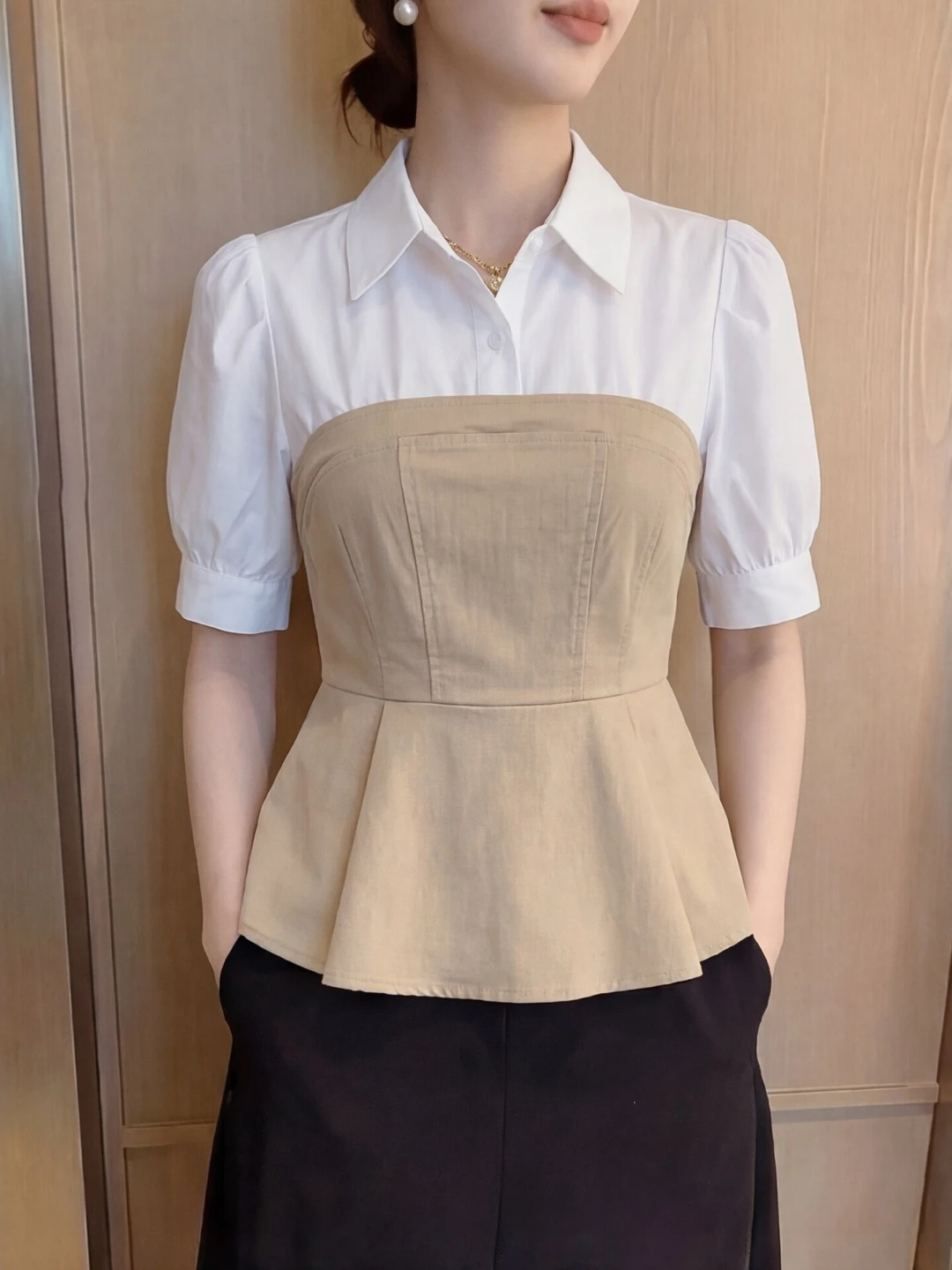 Elegant Women's Shirt Design Sensation Summer New Style High-End Large Size Simple Style Loose Fit Short Sleeve Button up
Elegant Women's Shirt Design Sensation Summer New Style High-End Large Size Simple Style Loose Fit Short Sleeve Button up