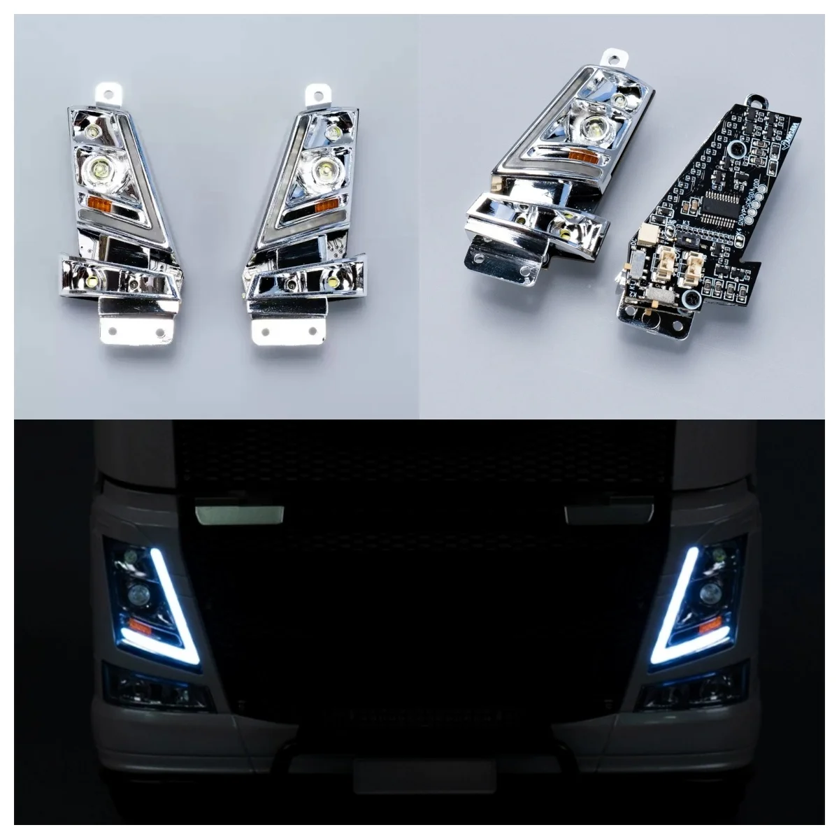 RC 1/14 5V Headlight Taillight Lighting System For Tamiya 1/14 RC Truck FH16 XL750 56360 56362 56375 Noxion MFC-03 M24 Parts
RC 1/14 5V Headlight Taillight Lighting System For Tamiya 1/14 RC Truck FH16 XL750 56360 56362 56375 Noxion MFC-03 M24 Parts