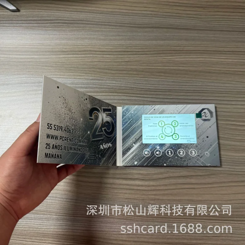 Custom. Portable 4.3-Inch IPS LCD Display Video Enterprise Brochure LCD Advertising Invitation
Custom. Portable 4.3-Inch IPS LCD Display Video Enterprise Brochure LCD Advertising Invitation