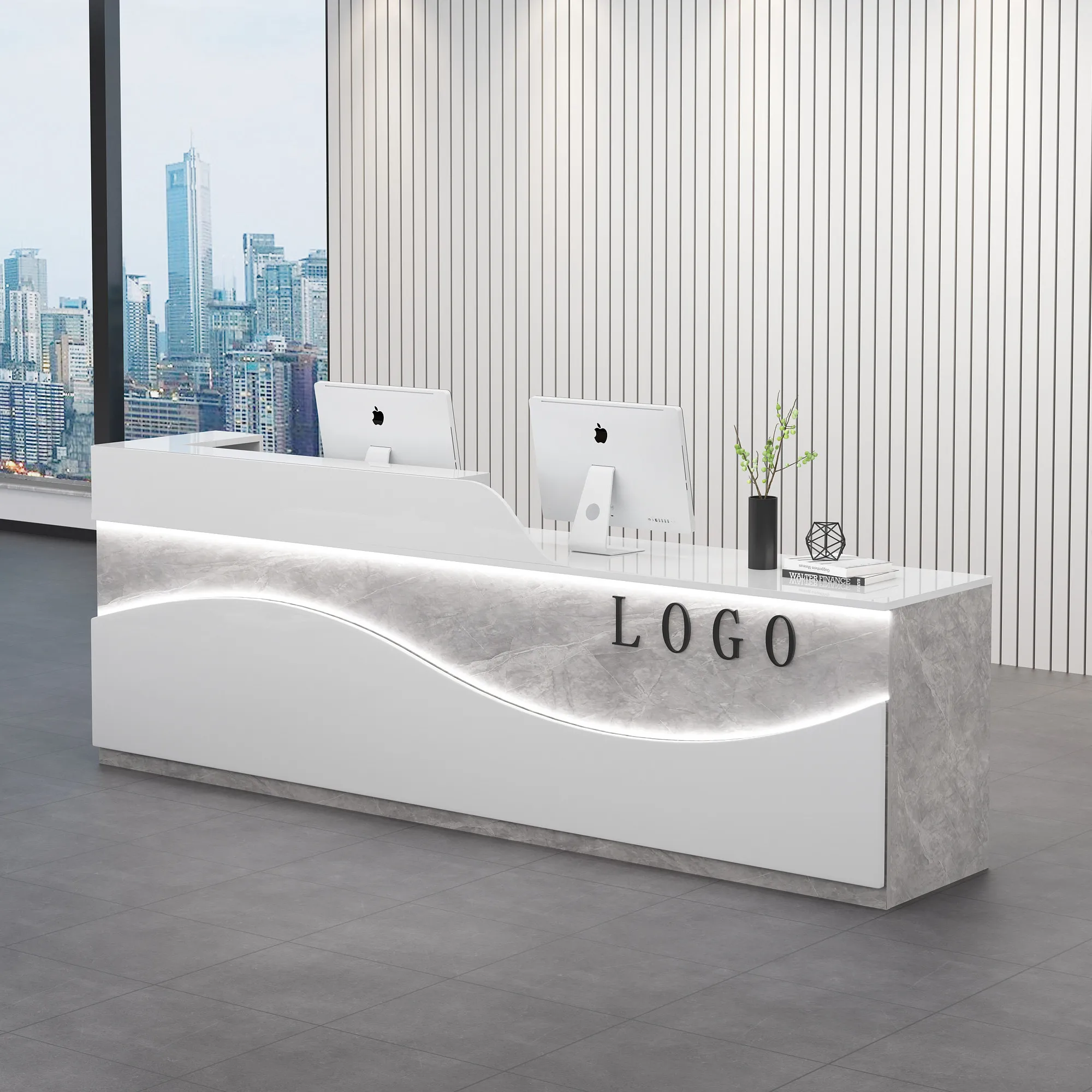 Work Beauty Reception Desk Coffee Shop Counter Clinical Reception Desk Hairdressing Service Front Muebles Commercial Furniture
Work Beauty Reception Desk Coffee Shop Counter Clinical Reception Desk Hairdressing Service Front Muebles Commercial Furniture