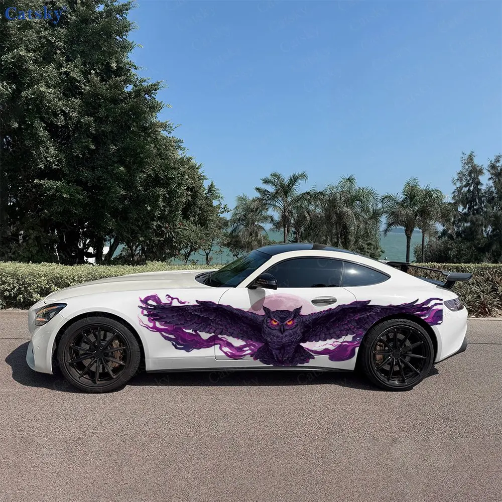 2pcs Cyber Purple Flame Owl Car Side Wraps, Self-Adhesive PVC Waterproof & Scratch-Resistant Stickers, Car Accessory Gift
2pcs Cyber Purple Flame Owl Car Side Wraps, Self-Adhesive PVC Waterproof & Scratch-Resistant Stickers, Car Accessory Gift