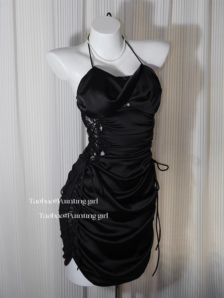 Women's Clothing Sexy Black Gothic Nightgowns Pajamas Sleeveless Suspender Nightdress Mini Bodysuit Sleepdress Home Dress Summer
Women's Clothing Sexy Black Gothic Nightgowns Pajamas Sleeveless Suspender Nightdress Mini Bodysuit Sleepdress Home Dress Summer