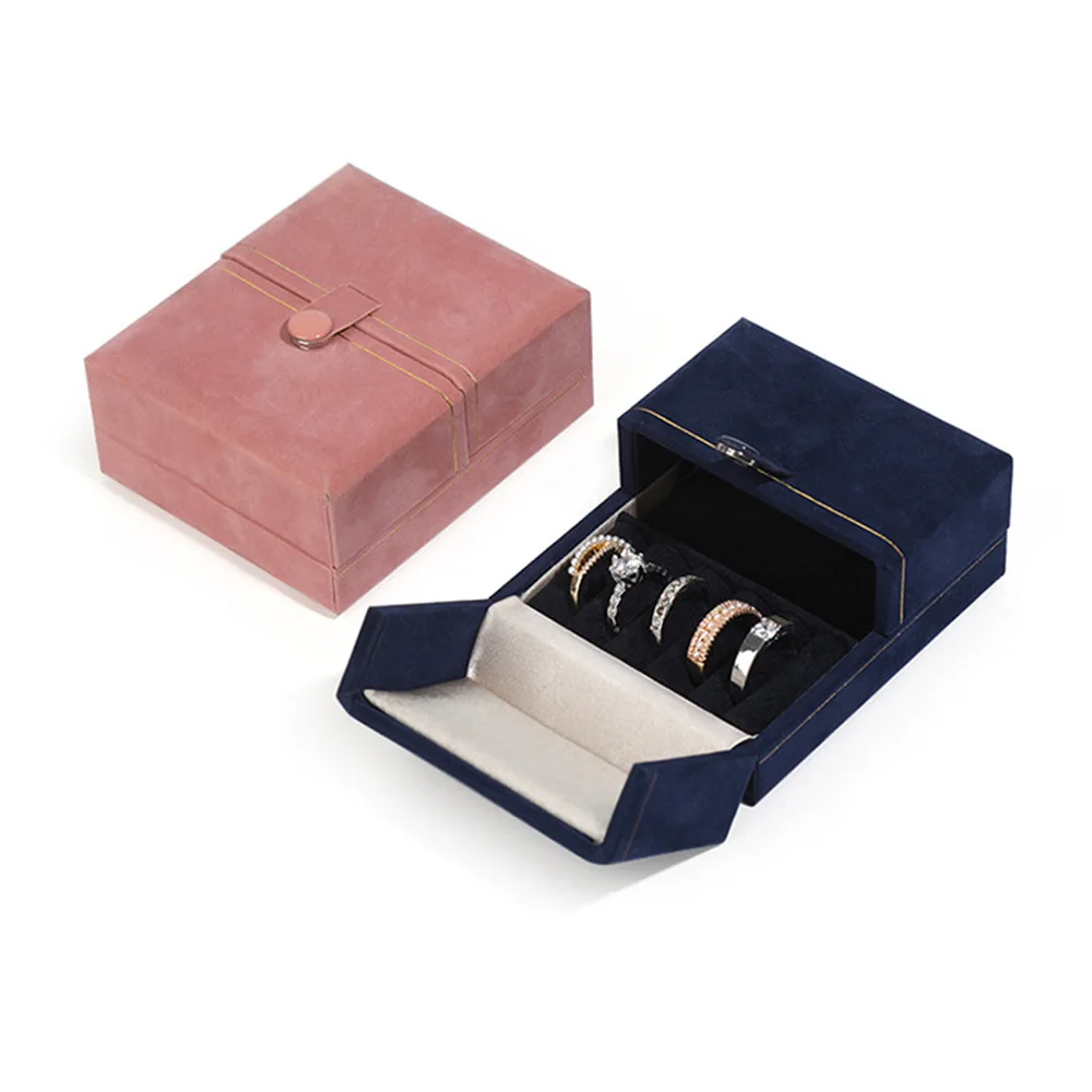High-End Flannel Snap Double Open Jewelry Storage Gift Box Ring Stud Necklace Display Collection Box Travel Portable Jewelry Box
High-End Flannel Snap Double Open Jewelry Storage Gift Box Ring Stud Necklace Display Collection Box Travel Portable Jewelry Box