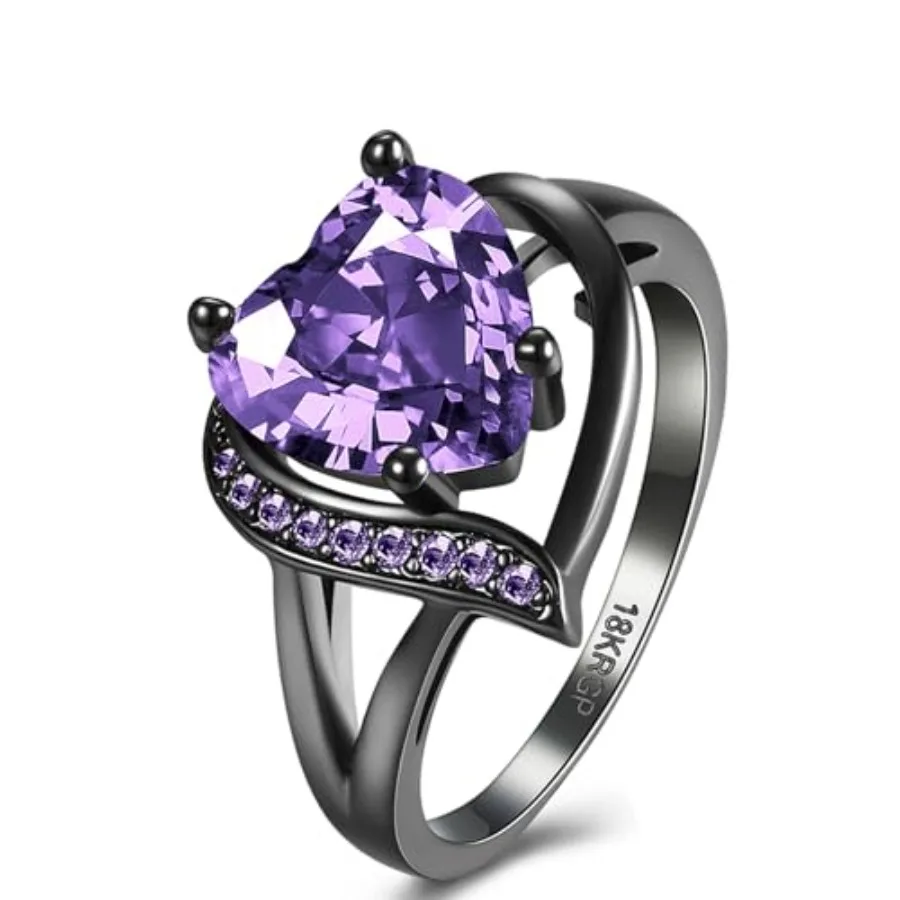 Rings for Women AAA+ Heart Cubic Promise Rings for Her Birthday Gifts Womens Rings Engagement Ring Gold Gothic Style Wedding Ri
Rings for Women AAA+ Heart Cubic Promise Rings for Her Birthday Gifts Womens Rings Engagement Ring Gold Gothic Style Wedding Ri